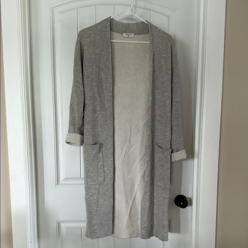 Babaton Gray Open Front Cardigan
